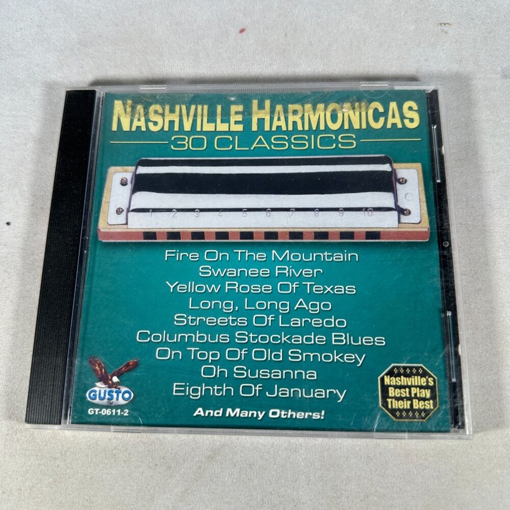 Nashville Harmonicas 30 Classics CD Gusto GT-0611-2 Fire On The Mountain Music